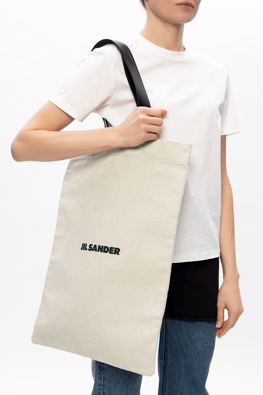 JIL SANDER Branded shopper bag